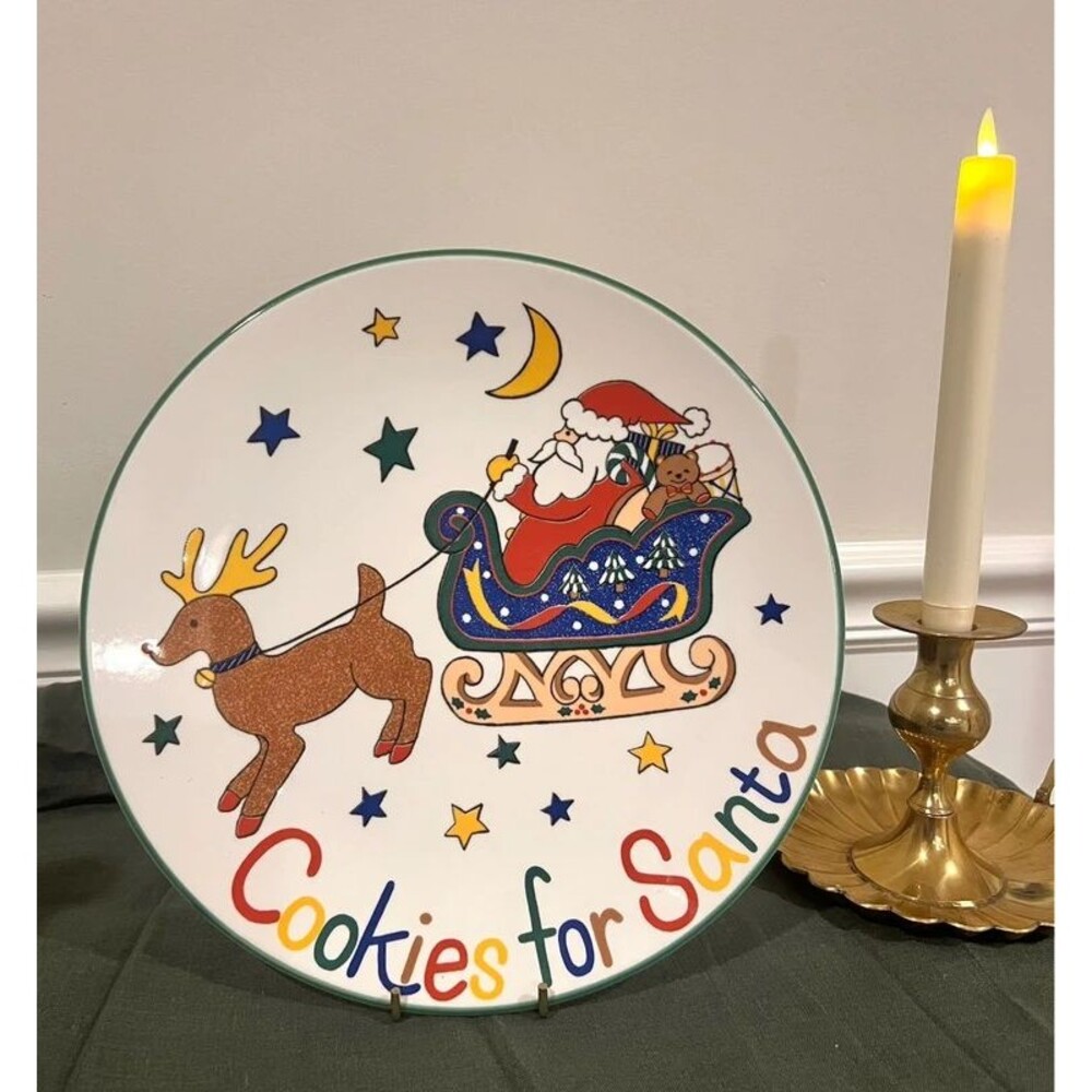 Vintage Mikasa "Cookies for Santa" 11" Christmas Plate